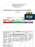 Plan Analitico de 1 y 2 TV Noviembre