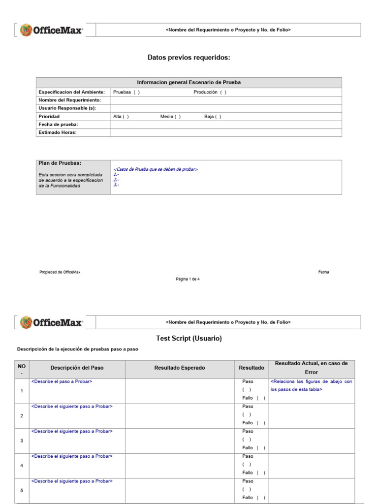 Plan de Pruebas y Ejecución de QA | PDF | Informática | Ingeniería de ...