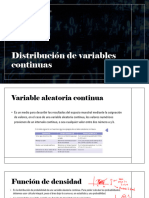 Distribución de Variables Continuas