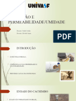 Absorção e Permeabilidade