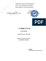 Curriculum Administrarea Fiscala 2023-2024