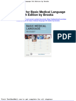 Full Test Bank For Basic Medical Language 5Th Edition by Brooks PDF Docx Full Chapter Chapter