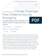 Pakistan's Climate Challenges Pose A National Security Emergency - United States Institute of Peace