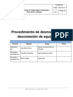 PTS Desmontaje y Desconexión de Equipo