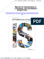 Full Solution Manual For Introduction To Information Systems 2 E 2Nd Edition 0133571750 PDF Docx Full Chapter Chapter