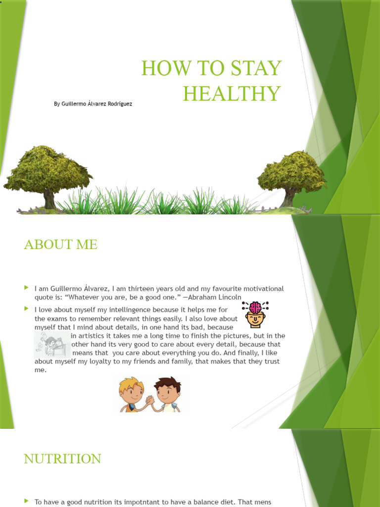 How To Stay Healthy | PDF | Mental Health | Determinants Of Health