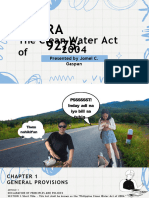 RA 9275 The Clean Water Act of 2004 GASPAN