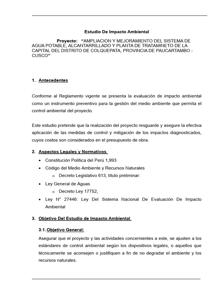 Impacto Ambiental | PDF | Entorno natural | Evaluación de impacto ambiental