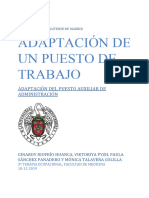 Adaptación Del Puesto Auxiliar de Administración