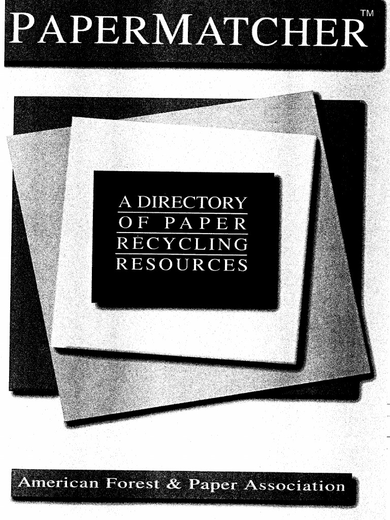Paper Recovery Progress and Resources | PDF | Recycling | Paper