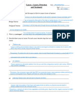 Cancer Answer Sheet PDF