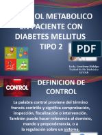 Control Metabolico en Paciente Con Diabetes Mellitus