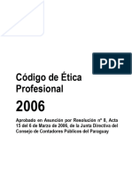 Codigo de Etica Profesional Colegio de Contadores