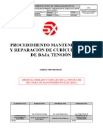 Msp-Mei-Pr-016 Procedimiento y Reparacion de Cubiculos CCM de Baja Tension