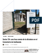 Sector 134 - Una Fosa Común de La Dictadura en El Cementerio de Avellaneda - #ElNumeral