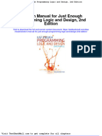 Full Solution Manual For Just Enough Programming Logic and Design 2Nd Edition PDF Docx Full Chapter Chapter