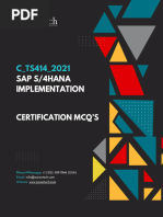 C TS414 2021 SAP S4HANA Implementation Consultant 1704806340