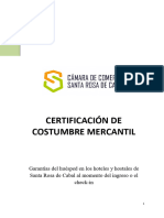 Costumbre Mercantil 2020