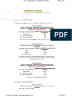 107.1 - Tabela de Contribuições Mensais Do INSS