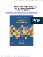 Full Solution Manual For Law For Business 14Th Edition A James Barnes Eric Richards Tim Lemper 2 PDF Docx Full Chapter Chapter
