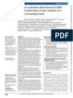 Canine Real-Time Detection of SARSCoV-2 Infections in The Context of A Mass Screening Event