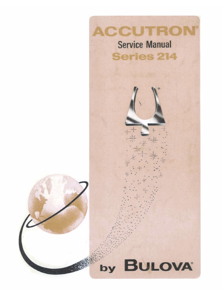Accutron 214 Service Manual Guide | PDF | Clock | Watch