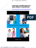 Download Full Nursing Leadership And Management 1St Canadian Edition Powerpoints pdf docx full chapter chapter