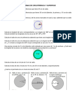 Cáculo de La Circuferencia y Superficie de Un Círculo