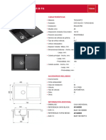 Fregadero Seno Escurridor Cuadrado Resina X X CM 10787875 Techsheetsup