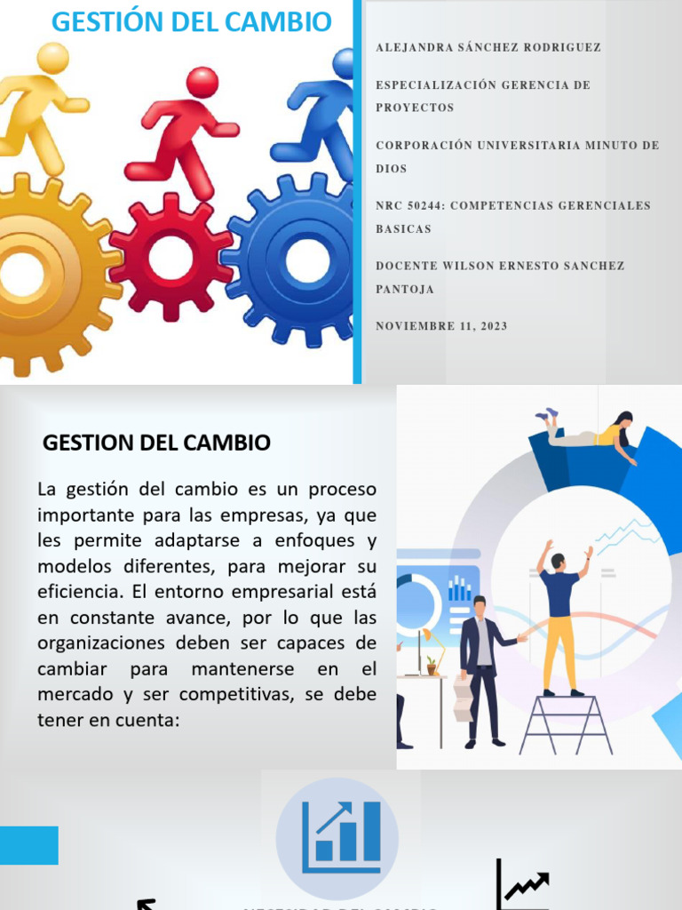 Estrategias para la Gestión del Cambio | PDF | Comunicación | Liderazgo