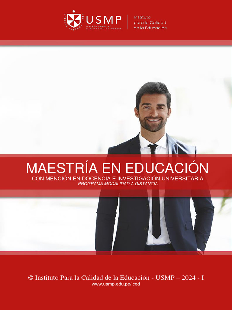 Maestría en Educación a Distancia USMP | PDF | Plan de estudios | Enseñando