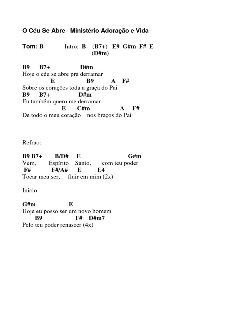 Letra da Música 