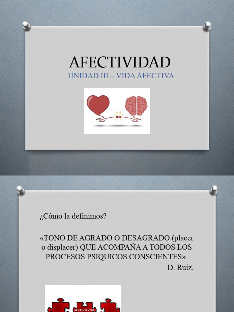 Definición y Tipos de Afectividad | PDF | Las emociones | Ciencia cognitiva