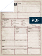 The Walking Dead - Character Sheet