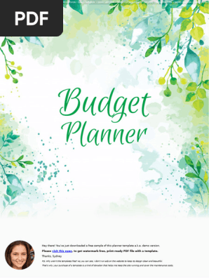 Budget Planner Floral Style-iPad X-Vertical
