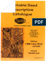 Wax Seed Catalog