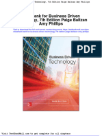 Download Full Test Bank For Business Driven Technology 7Th Edition Paige Baltzan Amy Phillips pdf docx full chapter chapter