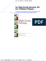 Full Test Bank For High Acuity Nursing 5Th Edition Kathleen Wagner PDF Docx Full Chapter Chapter