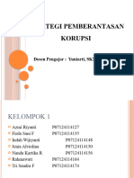 Strategi Pemberantasan Korupsi: Dosen Pengajar: Yuniarti, SKM, M.PH