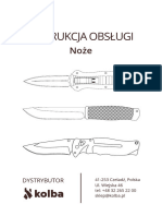 Joker CR59 Wood Knife (060-289) - Instrukcja Obsługi (PL)