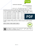 Certificado de Cotizaciones AFPModelo