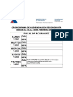 Cronograma de Audiencias en Reconquista Desde El 14 Al 16 de Febrero de 2024