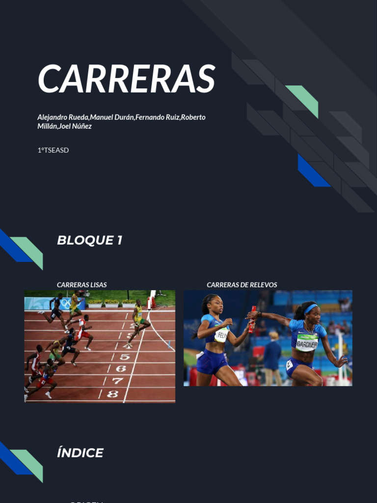 Presentacion Atletismo | PDF | Deporte del atletismo | Corriendo