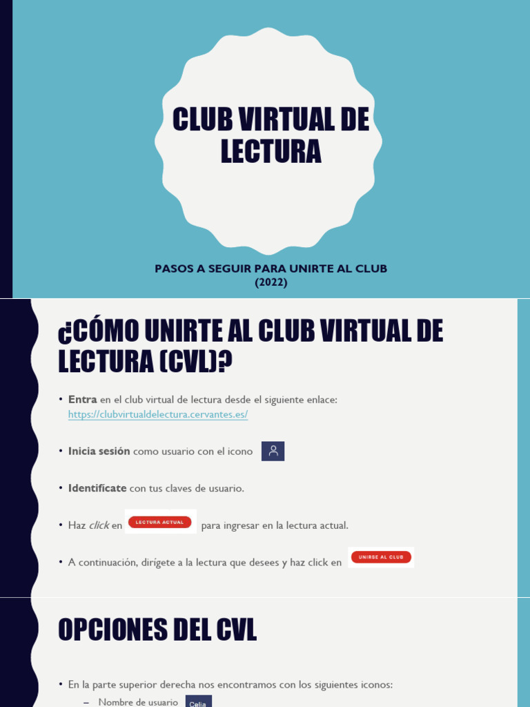 Guía para Unirte al Club de Lectura | PDF | Software | ciberespacio