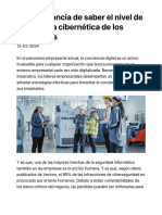 La Importancia de Saber El Nivel de Conciencia Cibernética de Los Empleados - El Derecho - Derecho TIC