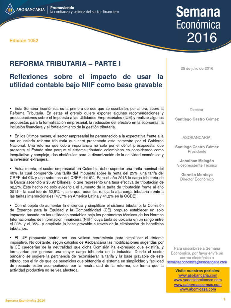 Impacto de la Reforma Tributaria en IUE | PDF | Contabilidad | Impuestos