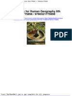 Full Test Bank For Human Geography 6Th 0321775856 9780321775856 PDF Docx Full Chapter Chapter