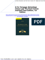 Full Test Bank For Cengage Advantage Books Business Law The First Course Summarized Case Edition 1St Edition PDF Docx Full Chapter Chapter