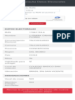 Servicio Electoral de Chile - Consulta de Datos E