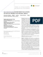 Metodología para La Evaluación de Proyectos Sociales en Las Zonas Rurales